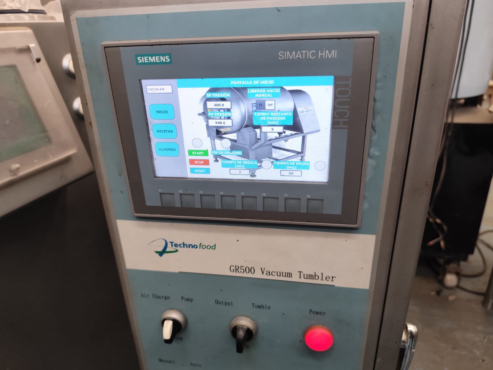 Automatización y Cuadro de Mando para Tumbler de Masajeado Cárnico - Imagen 1