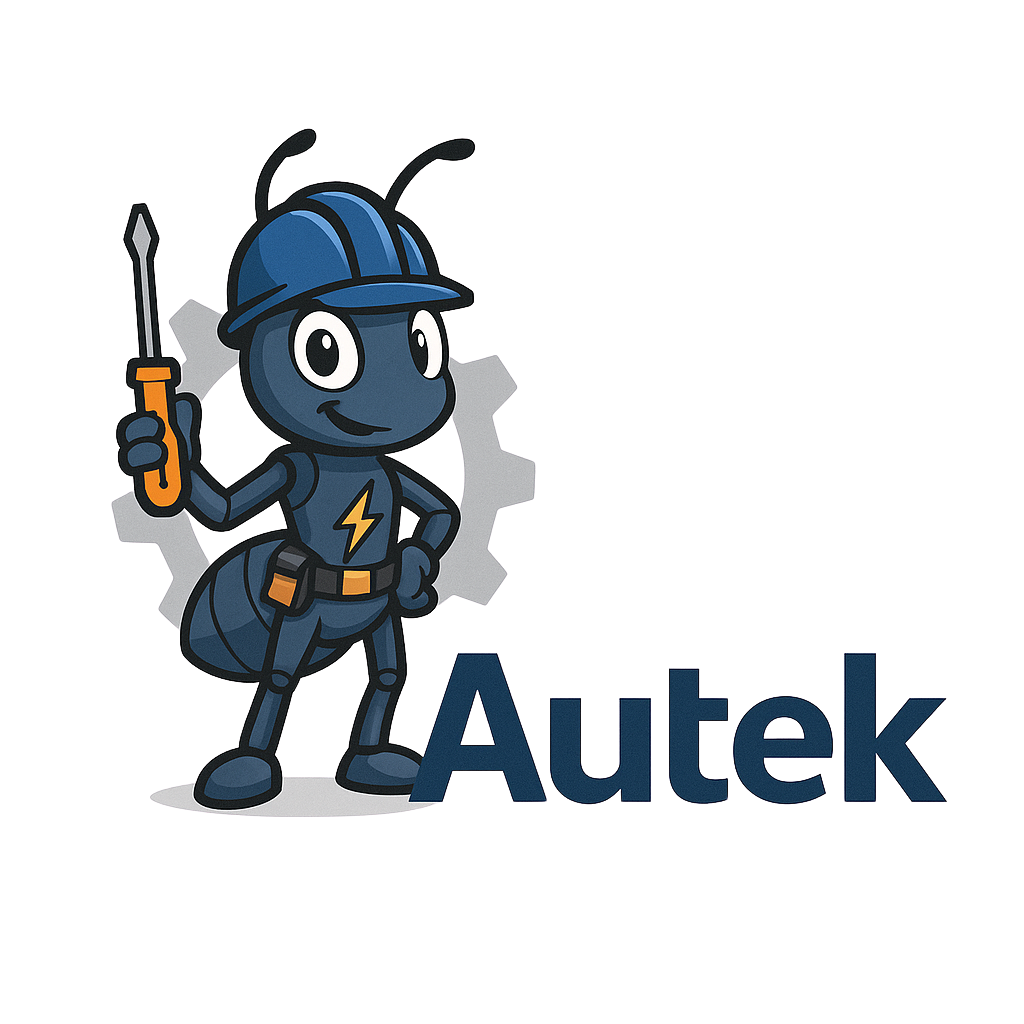 Equipo de Autek Ingenieria trabajando en panel eléctrico